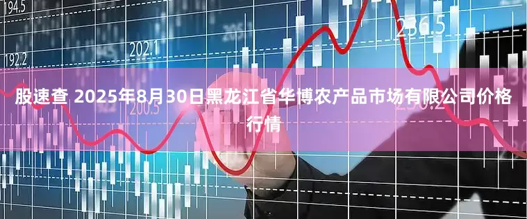 股速查 2025年8月30日黑龙江省华博农产品市场有限公司价格行情